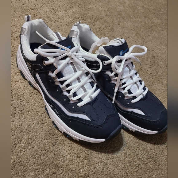 S Sport Womens Navy and White Athletic Sneakers-11 - Picture 4 of 8